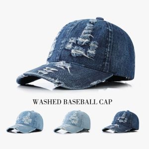 PWD0442 Creative Denim Baseball Cap Cotton Hip Hop Sunscreen Hat Versatile Korean Sun Hat Girl