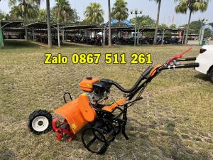 Máy xới đất đa năng 2 cầu phay trước chạy xăng giá rẻ