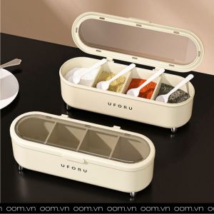 KHAY ĐỰNG GIA VỊ UFORU CÓ MUỖNG