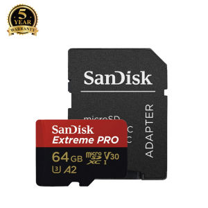 Thẻ Nhớ MicroSDXC SanDisk Extreme Pro 64GB A2 V30 U3 4K R200MB/s W90MB/s (Đen đỏ) Nhat Tin Authorised Store