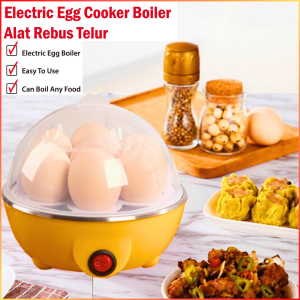 NO LIMIT Alat Rebus Telur Elektrik Setengah Matang Timer 7 Pcs Mini Egg Cooker Boiler 350W YS 203