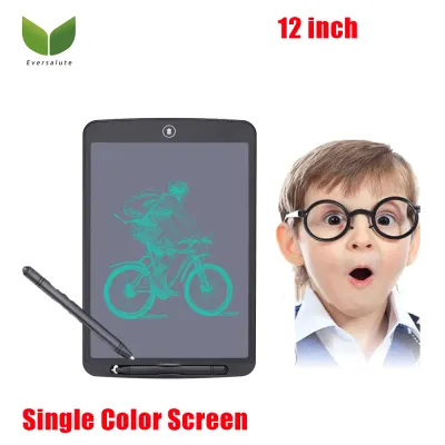 Eversalute 12 Inch LCD Writing Tablet Colorful Screen Doodle Board Kids Drawing Board Graphic Drawing Tablet Electronic Writing Pad with Stylus For Kids Family Memo Office Designer