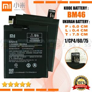 Baterai Xiaomi Redmi Note 3 / Note 3 pro / Note 3 SE / Note 3SE Battery BM46 / BM-46 Batre Original