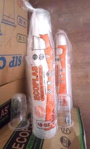 Gelas CUP Plastik Ukuran 18 oz OVAL TEBAL PUSPAN(premium PP) Isi 50 pcs