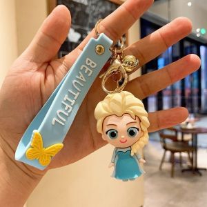 SHORAN 3D Frozen bell Keychain Backpack Pendant Childrens Toy Souvenir Gift Car Keychain