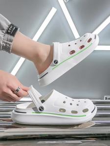 Warrior Hole Shoes Mens Outdoor Non-Slip Summer Trendy Thick Bottom  Feeling Beach Slippers Mens Closed Toe Wholesale ㏇L0529