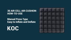 Inflatable Airplane Seat CushionPortable Inflatable Seat Cushions for Pressure Relief3D Air Cushion for Air TravelWheelchairOffice Chair and Car (Black)