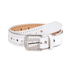THANKSKY Trang trí quần jeans Thắt lưng đá rhinestone Punk Trái Tim Tình Yêu Thắt lưng da PU Retro Trang trí quần Thắt lưng rộng Y2K Các quý cô