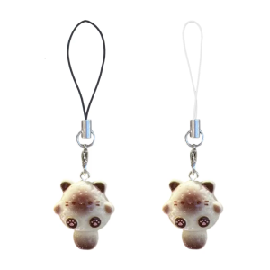 Charming Cat Phone Chain Ornament Playful 3D Cat Inspired Mobile Chain Elegant Phone Decoration For Fashionistas