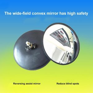 Universal Round Mirror/Bumper Mirror 6" Bolt Type for tricycle/owner/truck/Jeep/E-Bike Use