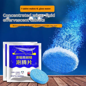 New High-Quality Car Windshield Cleaning Tablets - 4L Water Equivalent Easy-to-Use Solid Wiper Glass & Window Cleaner