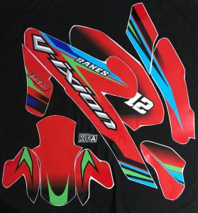 Decal Stiker VIXION LIGHTNING decal setiker VIXION LIGHTNING stiker motor MERAH LIS BIRU HIJAU