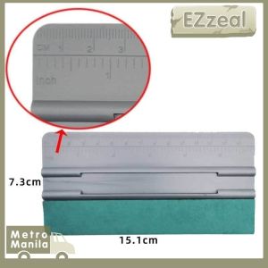 15cm Deer Skin Cloth Squeegee Double Suede With Ruler Car Vinyl Squeegee