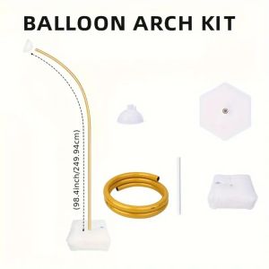 ANAMA 1.5m/2.5m Balloon Arch Kit Adjustable Free Bending Balloon Column Kit With Base Half Arch Balloon Stand Wedding Birthday Party