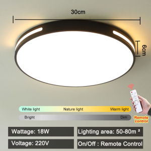 2023 new master bedroom light LED ceiling light simple modern study round balcony living room room lamp atmospheric ultra-thin round Nordic restaurant balcony aisle