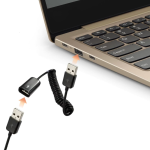 Tốc độ cao USB2.0 Đầu Đực thành đầu cái xoắn ốc cuộn dây cáp nối để sạc truyền dữ liệu
