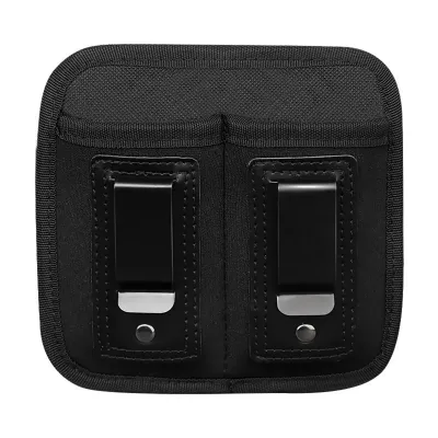 Universal Double Pouch for 9mm .40 .45 IWB Holster Concealed Carry M/ag Case with Clip