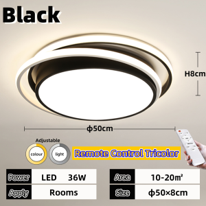 Modern Design LED Ceiling Light 3 Color/Remote Control Indoor Center Light Bedroom/Living Room For Home Ceiling Lamp