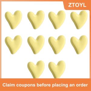 【ZTOYL】 10 Nam châm tủ lạnh hình trái tim nam châm tủ lạnh từ tính cho bảng tin trang trí máy ảnh Polaroid trang trí nhà