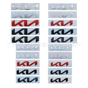 New letter KN logo for KIA SPORTAGE R K2 K3 K4 K5 Forte Soul Cerato RIO Optima Rear trunk emblem Back badge Front hood sticker