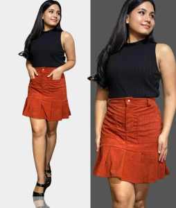 Casual Plain Color Coldoroy Front Pockets for Women - fits XS to Large - skirt only - good quality - super kapal ng tela - trending skirt - mall quality - top pick skirt - madaling maubos - trending skirt - made of imported fabric - affordable and comf