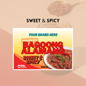 Bagoong Alamang Label Sticker | Add Brand Name | for Bagoong Alamang Only | 220ml