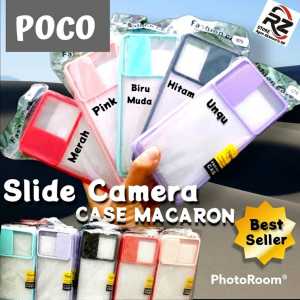 CASE SLIDE CAMERA MACARON WINDOW SLIDING POCO F3 M3 X3 C31 K40 PRO HARD CASE