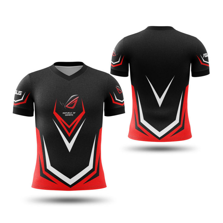 Kaos Jersey Esport Gaming Asus ROG Custom Full Printing Kaos