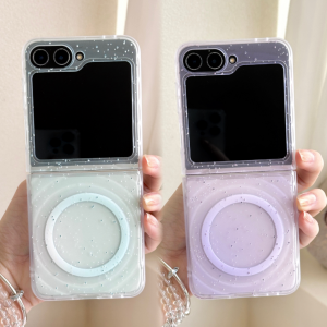 For Samsung Galaxy Z Flip 7 Case Soft TPU Magnetic Wireless charging Protective Back Cover For samsung Z Flip 7 6 5 4 3 Shell