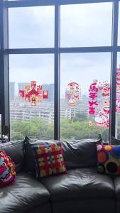 New Year Horse Window Clings Static Stickers for Glass Doors Horse Zodiac Static Clings