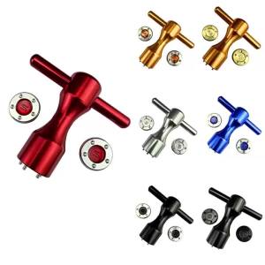 ชุดน้ำหนักพัตเตอร์สีแดงสำหรับกอล์ฟ Titleist Scotty Cameron สกรูดิจิทัล