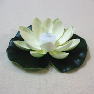 LED Lotus Light Floating Pool Flowers Battery Operated Waterproof Pond Lantern For Garden Wedding Diwali Decoration Lighting Lamps