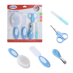 Baby Kit Nail Set Manicure Trimming Baby Nail Care Kit Kid Grooming Manicure Set Newborn Comb Brush Nail Clipper Set Safety Care Sets