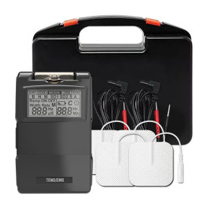 Salorie TENS 7000 Digital EMS/TENS Massager Unit with Accessories Includes 2 Electrodes Pack Massage Device Muscle Stimulator for Back Arm Neck Shoulder Pain Relief