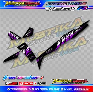 STRIPING VARIASI YAMAHA VEGA R 110 VIETNAM STYLE / STIKER LIST MOTOR YAMAHA VEGA R 110 VIETNAM STYLE