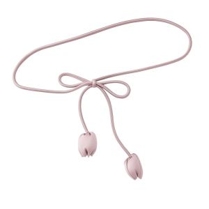 XYAX Hình tròn Dây thắt lưng hoa tulip Dài Da PU Thắt lưng váy thắt nút Trang trí Buộc chặt Dây thắt lưng hoa Váy nữ