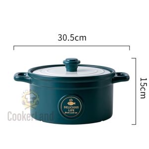 🔥Ready Stock🔥High Quality Casserole Stew Pot Ceramic Pot Rice Gas Stove Cookware Soup Pot/Stockpot/Clay Pot With Lid