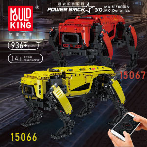 MOULD KING 15066 15067 Technical Remote Control Smart Robot Building bricks Blocks APP RC Dynamics Robot Toy Dog Kid Birthday Christmas Gifts