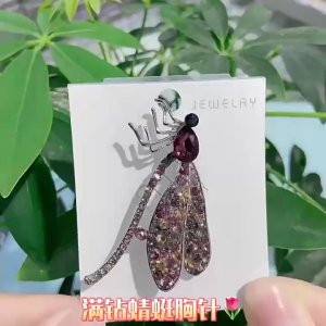 Delicate Rhinestones Dragonflies Brooch Women Clothing for Fashion Women Seeking Unique and Charm Accessories