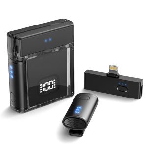 ไมโครโฟนไร้สายแบบคลิปออน ไมโครโฟน ปกเสื้อ การท่องเที่ยว ไร้สาย กะทัดรัดและพกพาได้