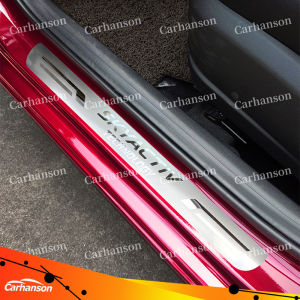 For Mazda 2 3 6 CX3 CX5 CX30 Car Accessories Stainless Steel Door Sill Trim Side Step Pedal Protector Car Sticker