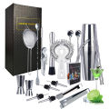 Bartender Kit: 22-Piece Cocktail Shaker Set，Stainless Steel Bar Tools，Ideal as Gift or for Home. 