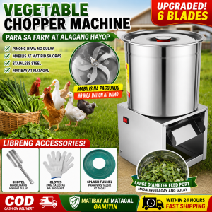 NEW Stainless Steel Chopper shredder machine grass shredder Multi-functional Poultry and Vegetable Chopper Household Farming Grinder Home Breeding Crusher breeding cattle sheep chickens duck
