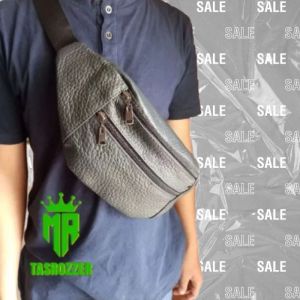 Waistbag kulit pria super tebal dan kuat tahan lama