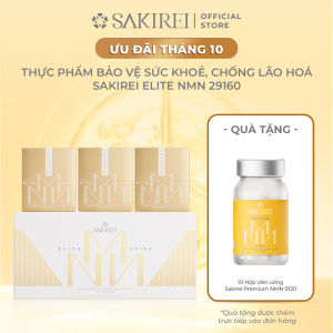 Viên uống bổ sung NMN hỗ trợ chống lão và làm đẹp da Sakirei Elite NMN 29160 - 15000mg NMN 90 viên