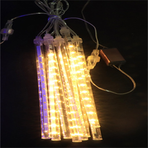 ร้านไทย กันน้ำไฟฝนดาวตกกันน้ำกลางแจ้ง 8 หลอด 30CM192LEDs/50CM288LEDs ไฟคริสต์มาสสวน วันหยุดงานแต่งงานของตกแต่งปีใหม่ ไฟดาวตกแบบสวยๆ ไฟประดับปีใหม่