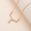 Hyl Jewelry 424N Kalung Titanium Wanita  Karat Emas Silver Asli Panjang Muda Dan Anti Luntur. 