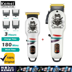 Kemei V-971 tóc Bộ kìm cắt nhỏ gọn sạc được Tông đơ cắt tóc cho nam thợ cắt tóc điện không dây dao cạo chuyên nghiệp