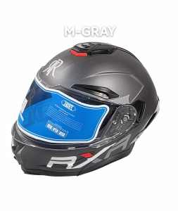 MOTORCYCLE MODULAR RXR K691B-B1 FULL FACE DUAL VISOR HELMET WITH BPS (ICC)