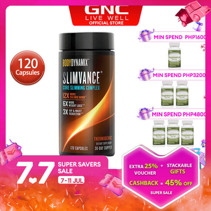 [EXP:Sept-2024] GNC BodyDynamix® Slimvance® Core Slimming Complex 120 ...